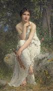 Charles-Amable Lenoir The Flute Player oil painting reproduction